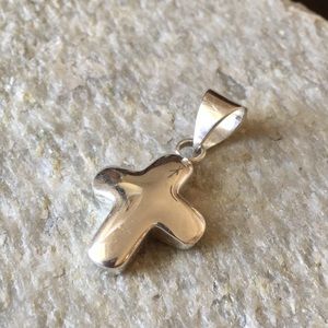 SILPADA Sterling Silver Puffy Cross Pendant